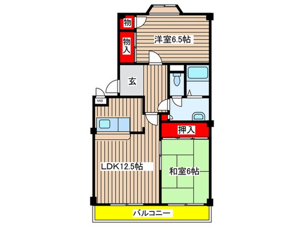 エステ－ト徳重の物件間取画像